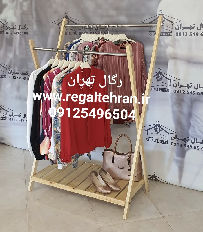 رگال لباس چوب روسی مدل T5 رنگ خام چوب